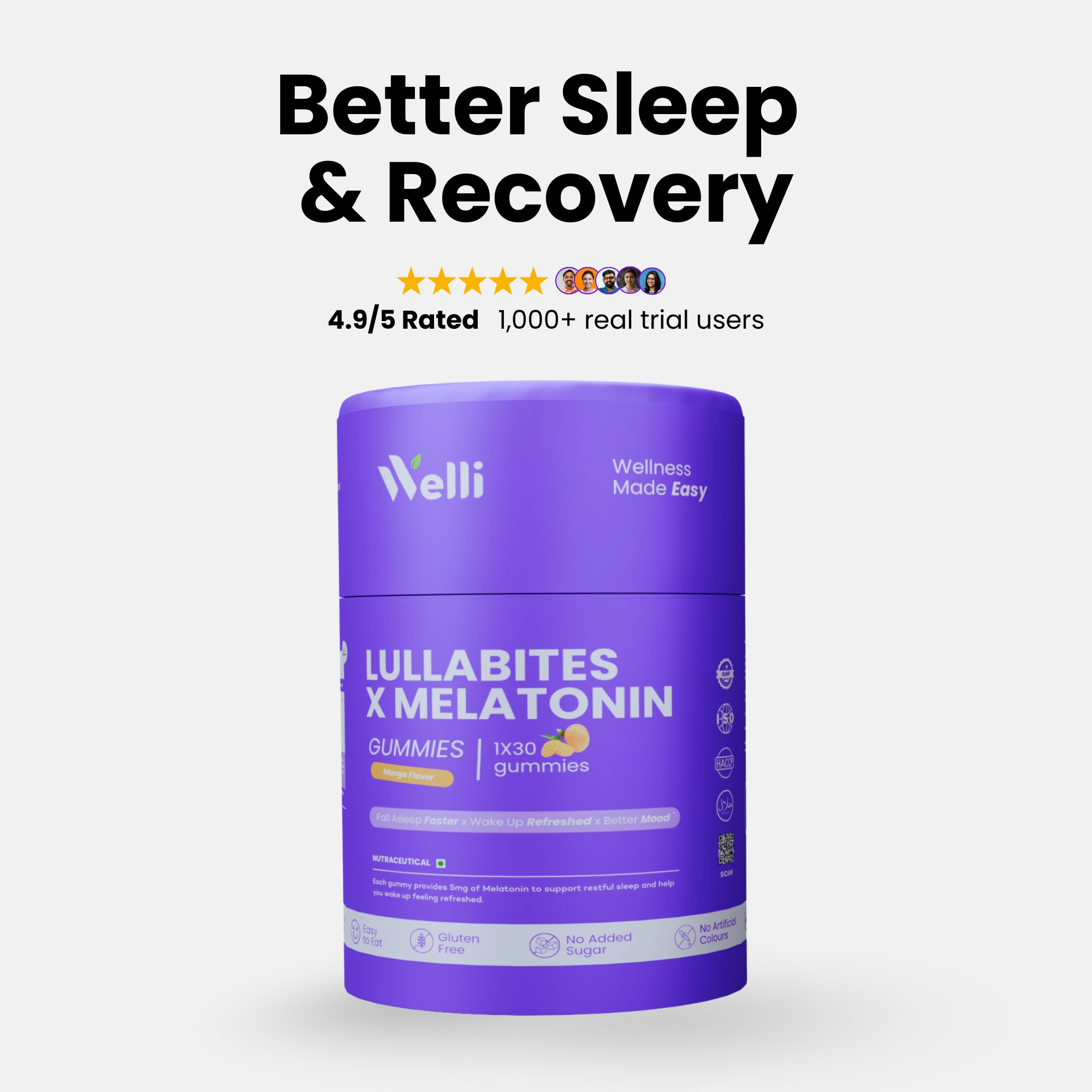 Lullabites X Melatonin Gummies