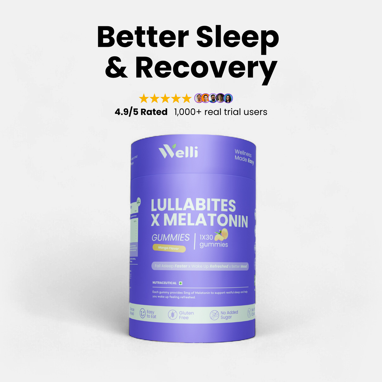 Lullabites X Melatonin Sleep Gummies